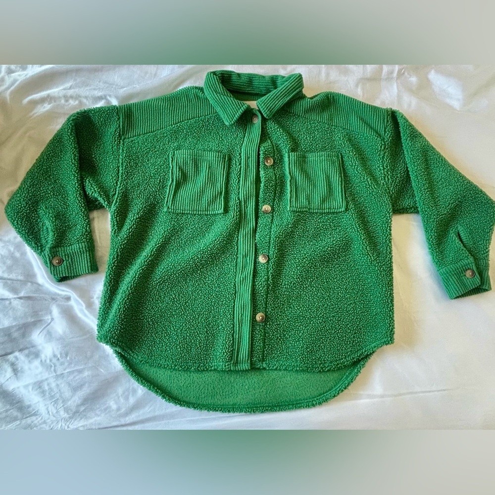 American Eagle Outfitters Green Button Down Shirt